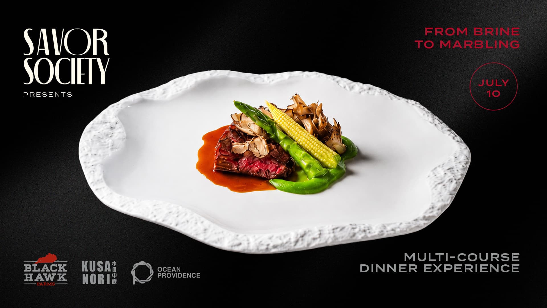 Promotional graphic for Savor Society