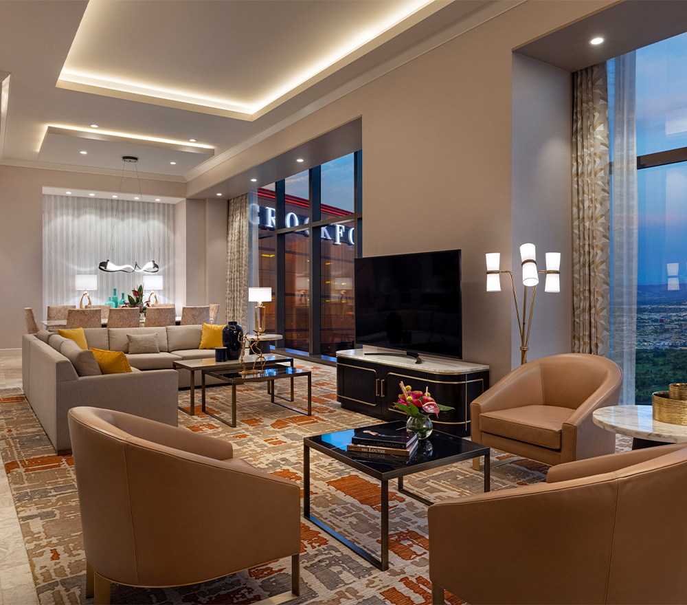 Strip View TwoBedroom Presidential Suite Resorts World Las Vegas