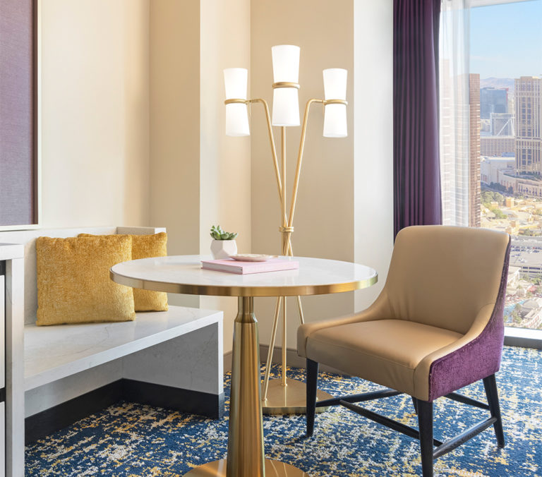 Deluxe Room coffe table and chairs