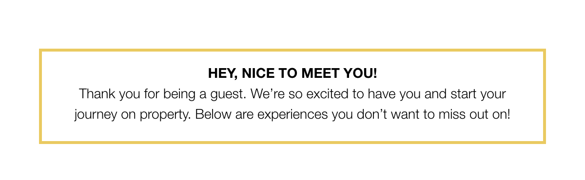 Hey nice to meet you