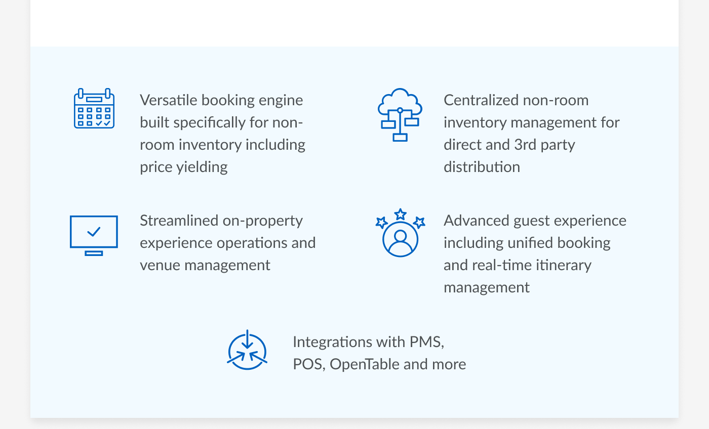 Versatile Booking engine
