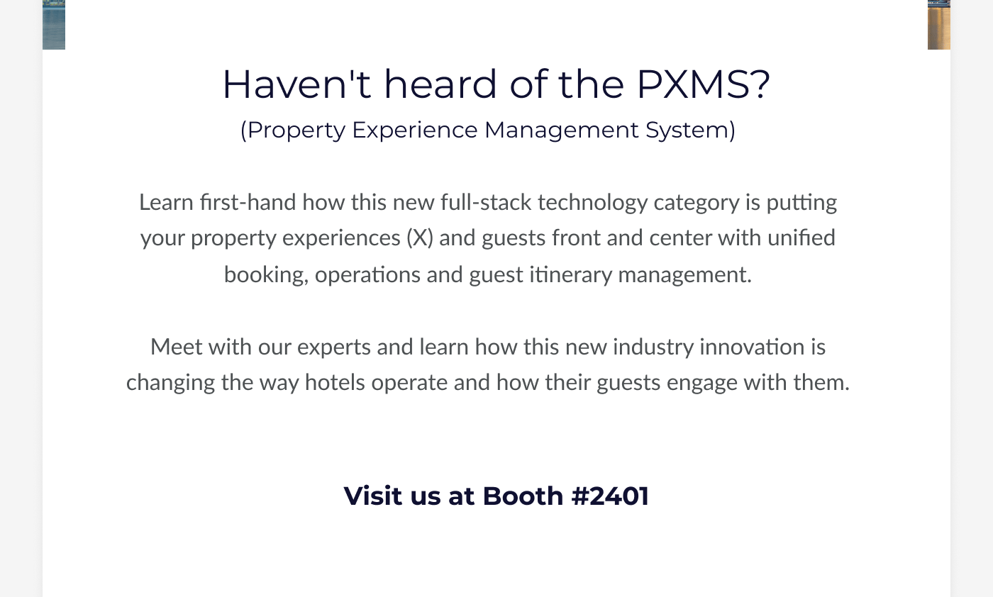 Have not heard of the PXMS?