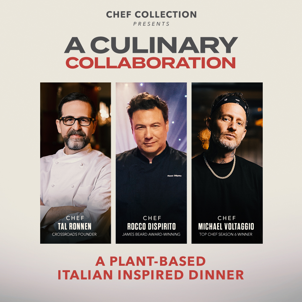 A culinary collaboration. A plant based italian inspired dinner