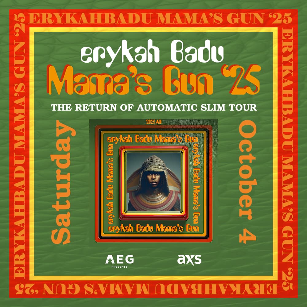 ERYKAH BADU: THE RETURN OF AUTOMATIC SLIM TOUR event at Resorts World Theatre on 
