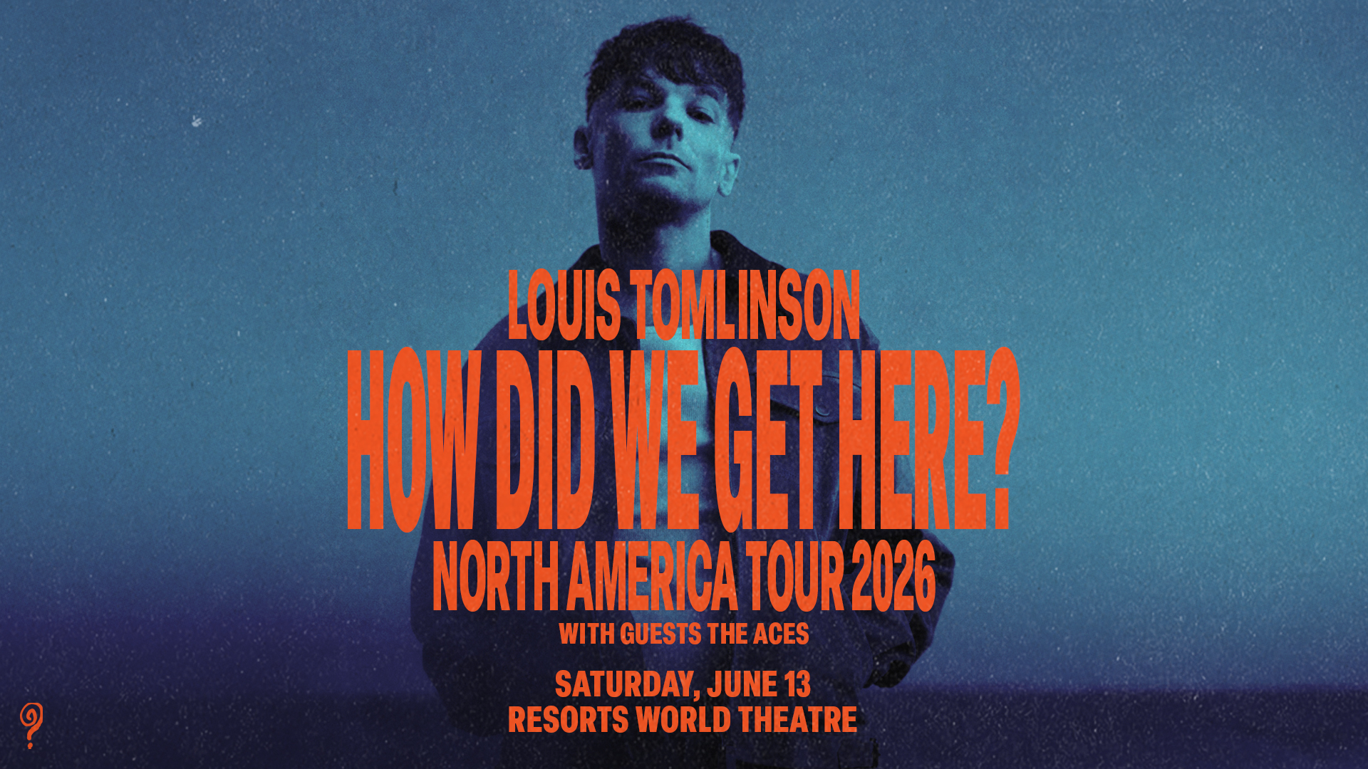 Louis Tomlinson “How Did We Get Here?” North America Tour 2026 concert poster for Resorts World Las Vegas on June 13.