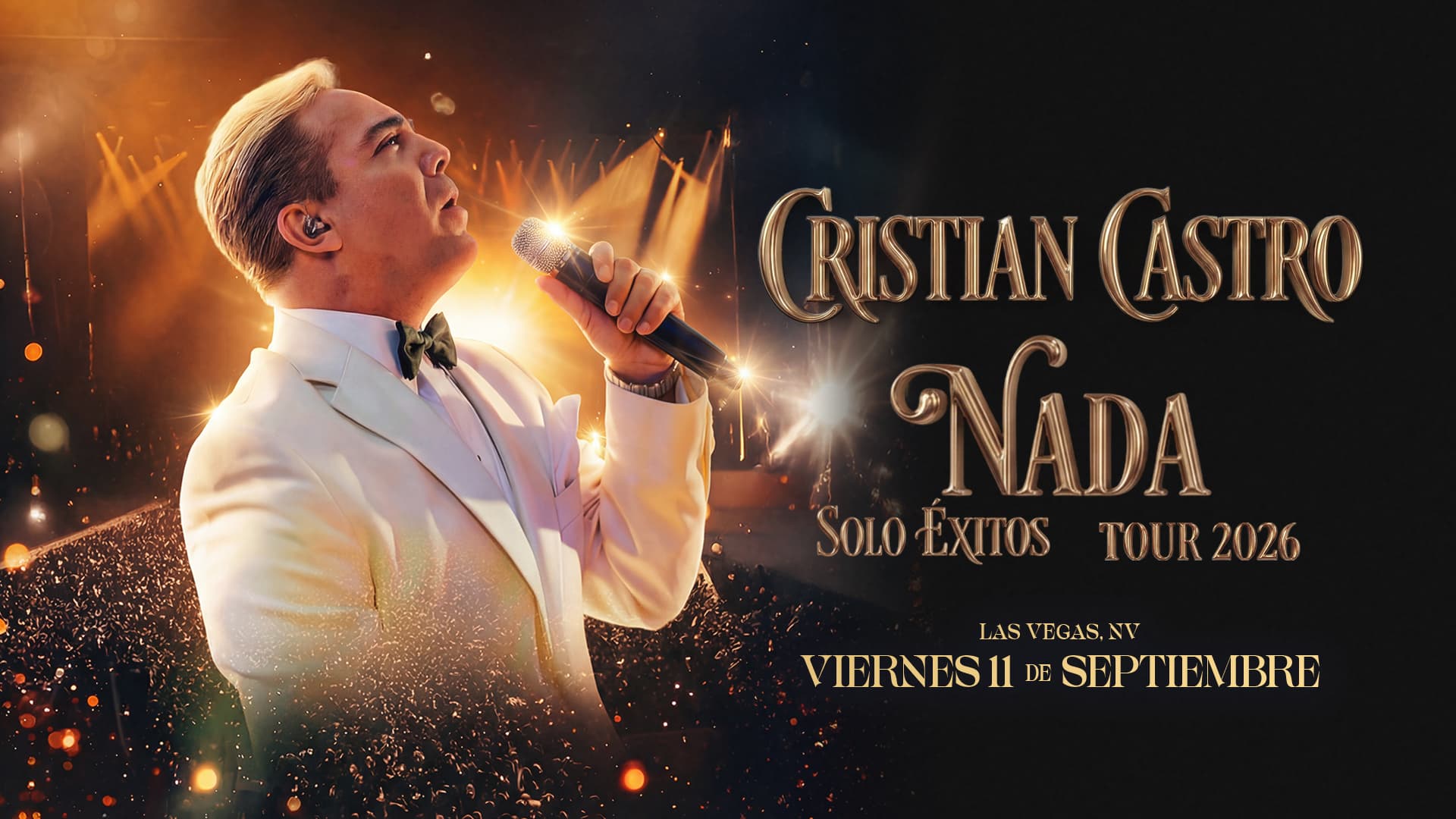 Concert poster for Cristian Castro