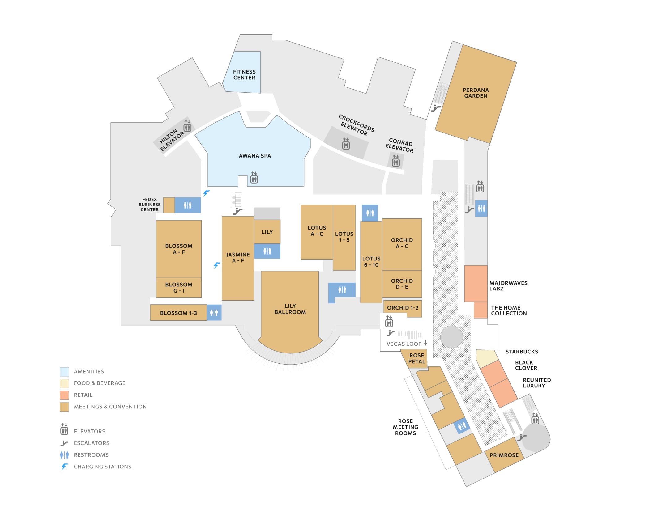 Resorts World map. Floor 2