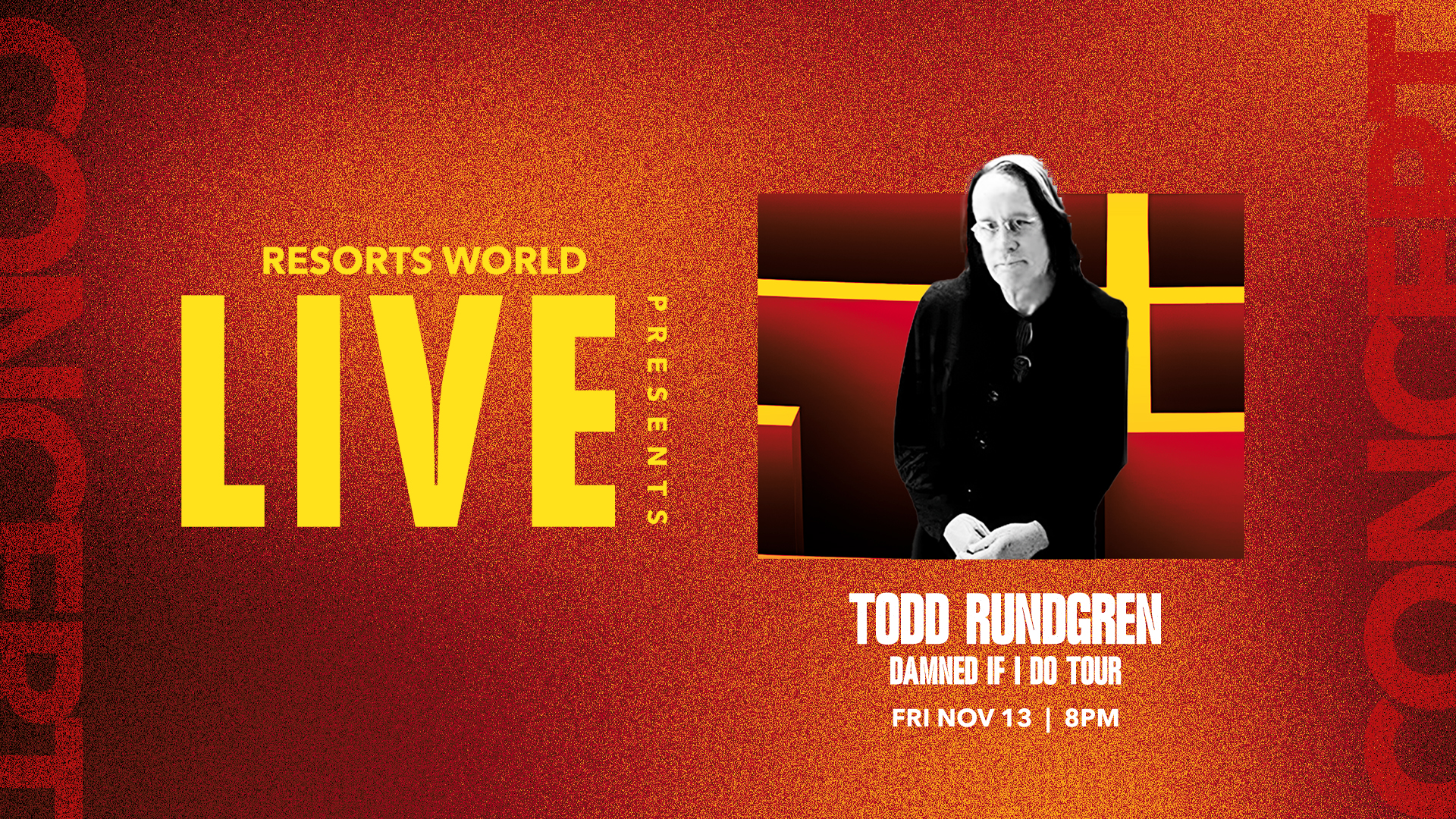 Promotional graphic for Todd Rundgren