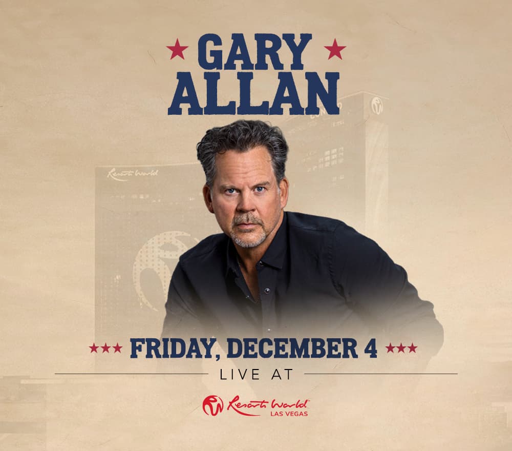 Gary Allan<br><span></span> event at Resorts World Theatre on 